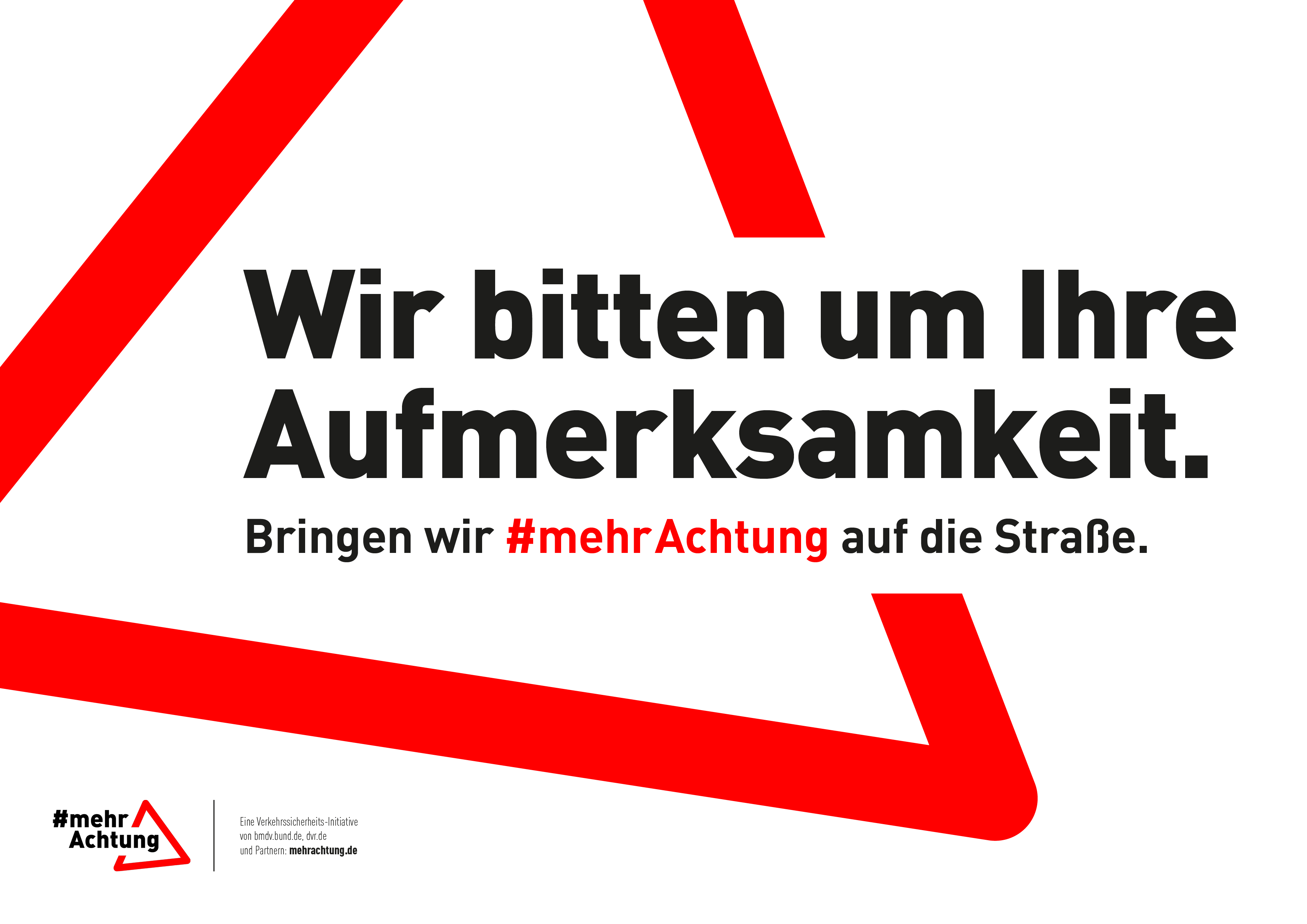 Neue Verkehrssicherheitsinitiative: Bundesministerium für Digitales und Verkehr und Deutscher Verkehrssicherheitsrat bringen #mehrAchtung auf die Straße